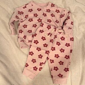 Tucker + Tate 6mo Pink Floral Baby Outfit
